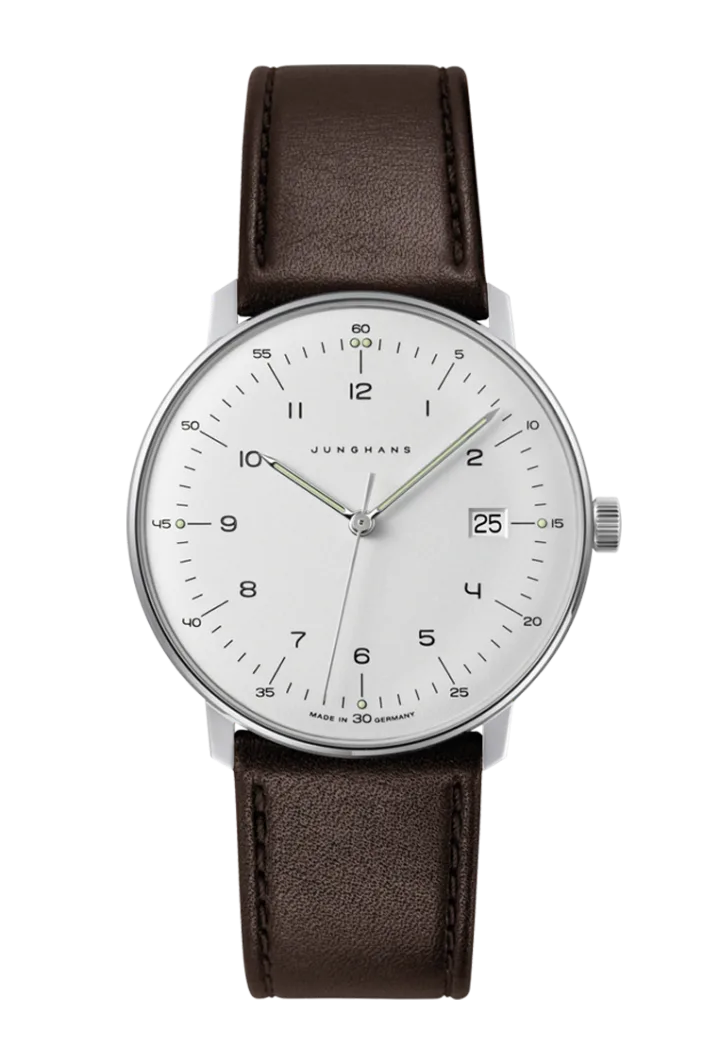 Junghans max bill Quarz mit silber Zifferblatt