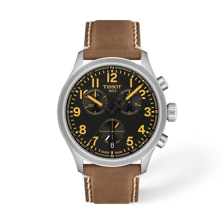 Tissot Chrono L 42mm mit schwarz Zifferblatt