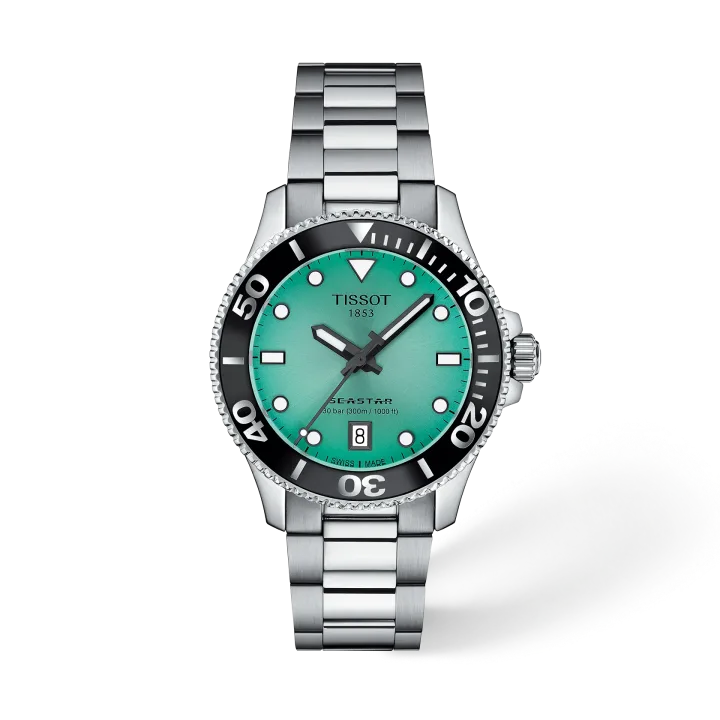 Tissot Seastar 1000 36mm mit türkis Zifferblatt