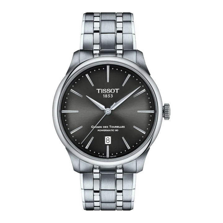 Tissot Chemin de Tourreles mit grau Zifferblatt
