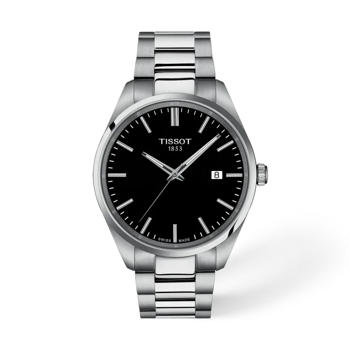 Tissot PR 100 40mm mit schwarz Zifferblatt