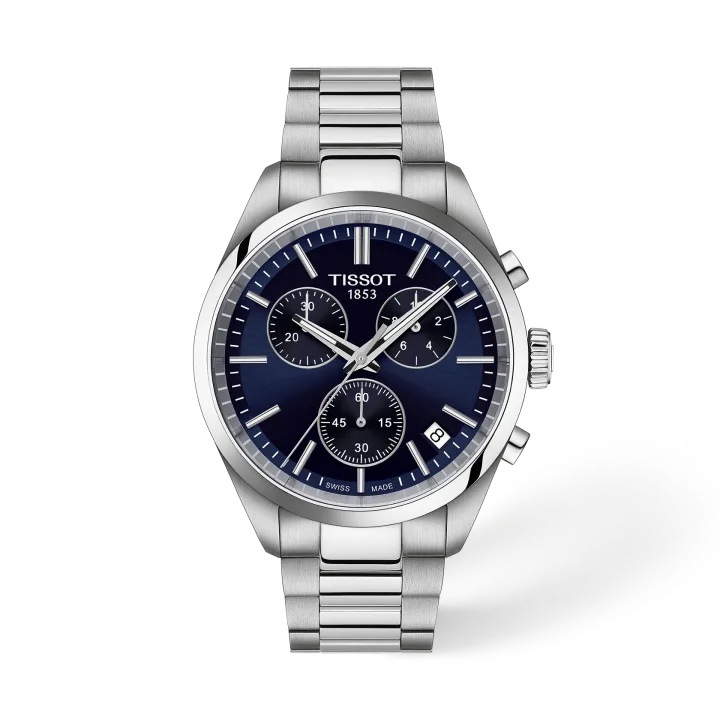 Tissot PR 100 40mm mit blau Zifferblatt